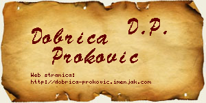 Dobrica Proković vizit kartica